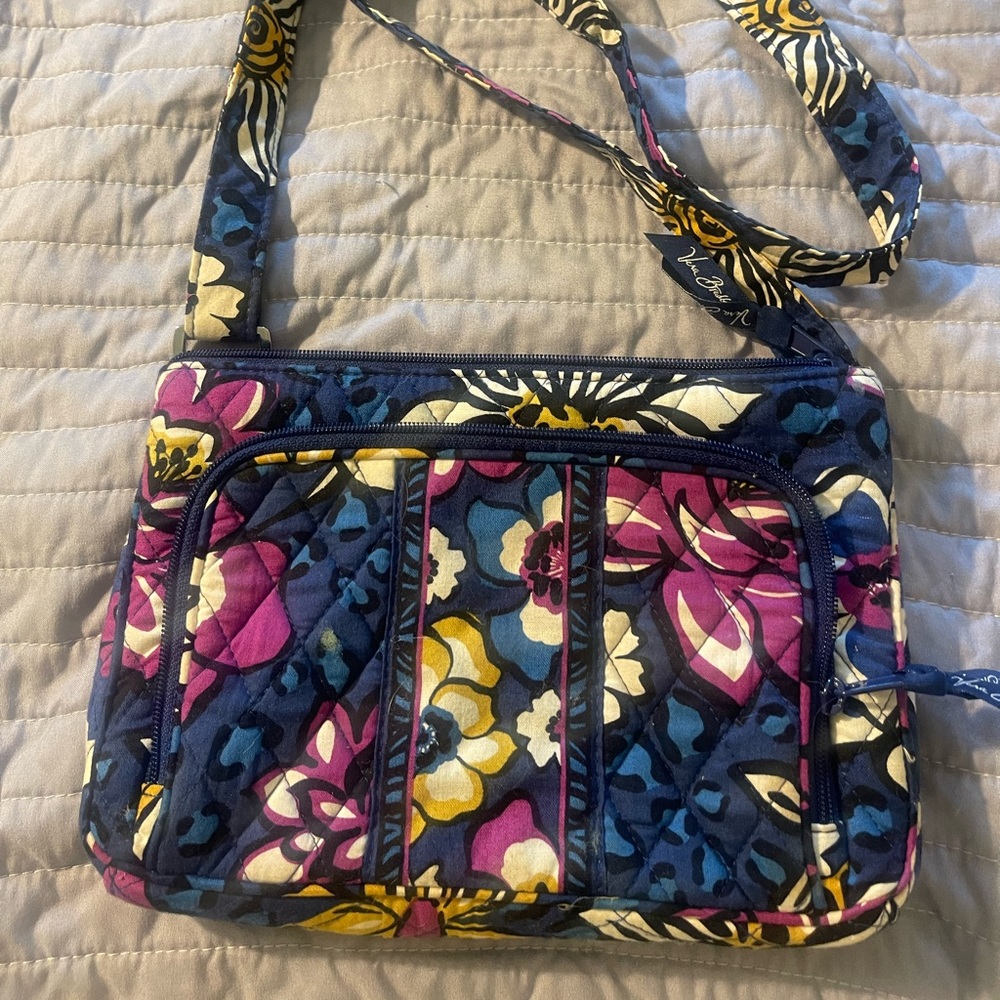 Vera Bradley small crossbody in African violet print
